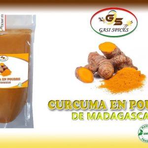 Curcuma en poudre de Madagascar sachet de 150 grs
