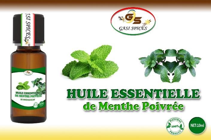 Huile Essentielle de Menthe poivrée flacon