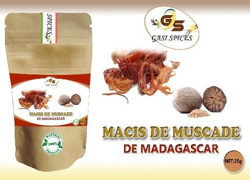 Macis de Muscade de Madagascar doypack de 25 grs